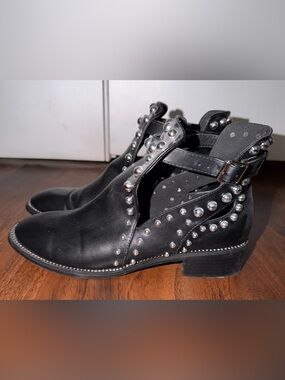 Jolimall black leather boots